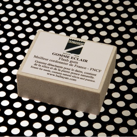 Gomme clair pour l entretien des chaussures en daim Baltayan